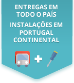 Entregas em todo o país - Instalações em Portugal Continental